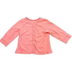 June & January Heathered Neon Coral Cardigan